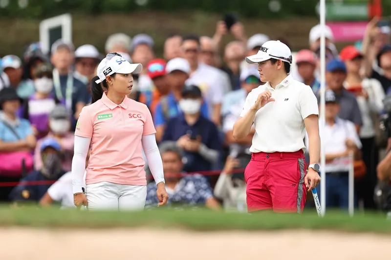 โมรียา จุฑานุกาล - อากิเอะ อิวาอิ (ภาพ: Honda LPGA)